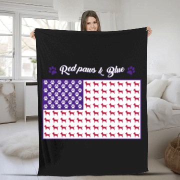 Discover Simply Southern Dog Flag Fleece Blankets