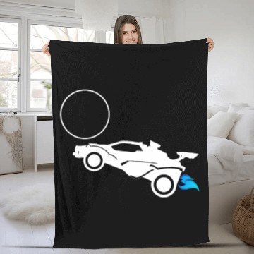 Discover Octane Rocket Soccer League Gamer Rocketeer Fleece Blankets
