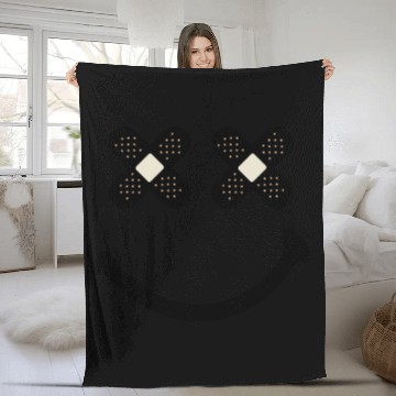 Discover Happy Smiley Face Fleece Blankets
