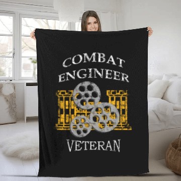 Discover Combat Engineer Veteran Fleece Blankets