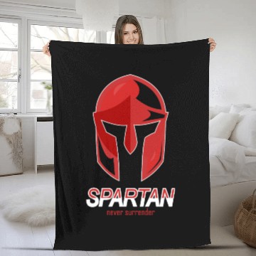 Discover Sparta - never surrender Fleece Blankets
