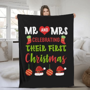 Discover Newlywed Couples Our First Christmas As Mr And Mrs Fleece Blankets
