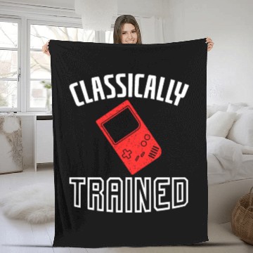 Discover Classically Trained Retro Gamer Fleece Blankets