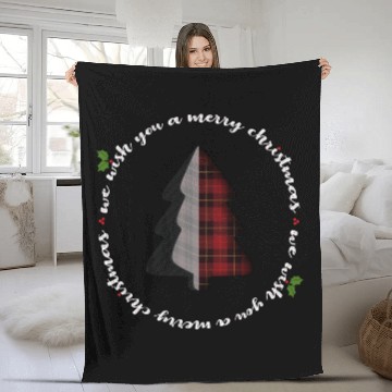 Discover Flannel Christmas Tree Fleece Blankets