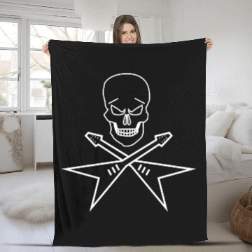 Discover Heavy Metal Skull Fleece Blankets