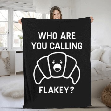 Discover Flakey Croissant Fleece Blankets