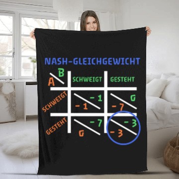 Discover Nash Equilibrium - Game Theory from John Nash Fleece Blankets