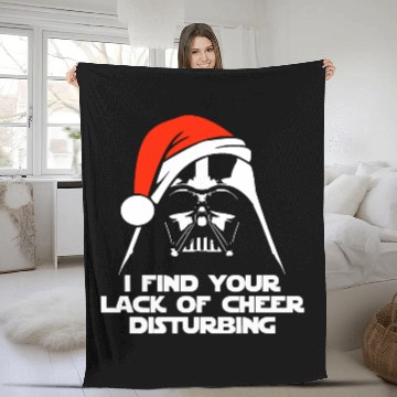 Discover Darth Vader Santa Claus Christmas Sweater Design Fleece Blankets