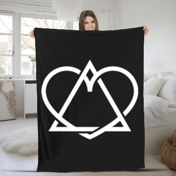 Discover Adoption child adoption icon icon heart triangle Fleece Blankets