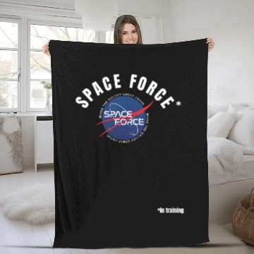 Discover Space Force in Training Donald Trump Gift Fleece Blankets