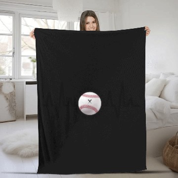 Discover Baseball Is Life Fleece Blankets