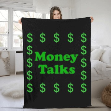 Discover Money Talks Fleece Blankets