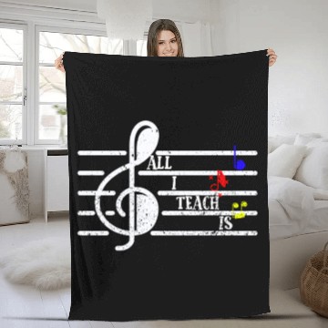 Discover Music Teacher Fleece Blankets