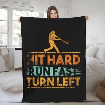 Discover Baseball Pitcher Fleece Blankets