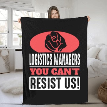 Discover Logistic Manager : you cant resist us! Fleece Blankets