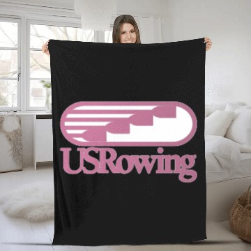 Discover US Rowing in Pink Fleece Blankets