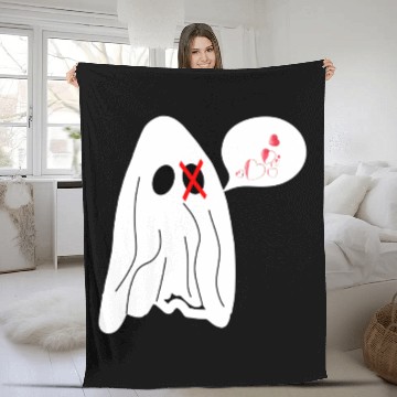 Discover Ghost love Fleece Blankets