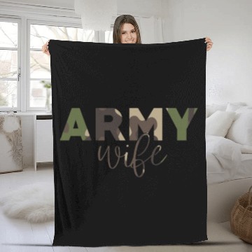 Discover Army wife Fleece Blankets