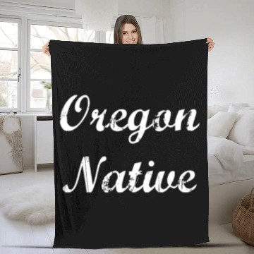 Discover Oregon Native | Oregon State Fleece Blankets