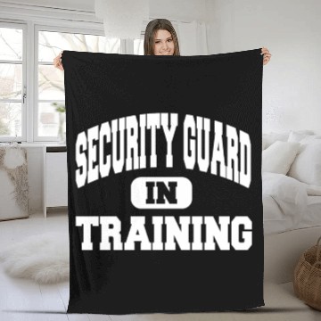 Discover Security Guard In Training Fleece Blankets