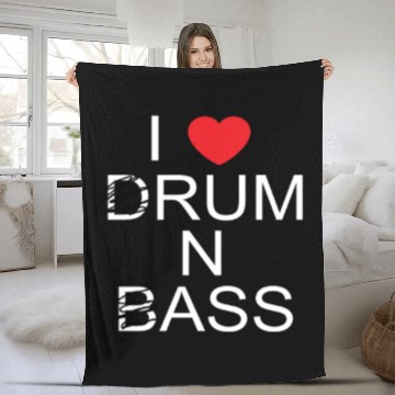 Discover Funny Rum n Ass Fleece Blankets - I love Drum n Bass