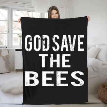 Discover Bee : God save the queen Fleece Blankets