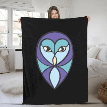 Discover Stylized Barn Owl Fleece Blankets