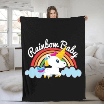 Discover Rainbow Unicorn Rainbow Baby Unicorns Fleece Blankets