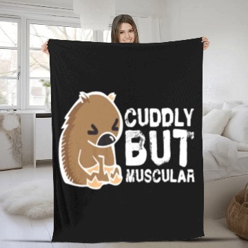 Discover Cuddly But Muscular Wombat Sweet Australia Wild Fleece Blankets