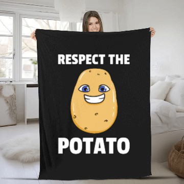 Discover Respect The Potato Fleece Blankets