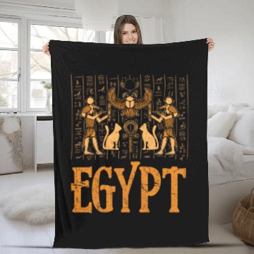 Discover Egypt History Fleece Blankets