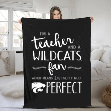 Discover I Am A Teacher And A Wildcats Fan Which Means I Am Fleece Blankets
