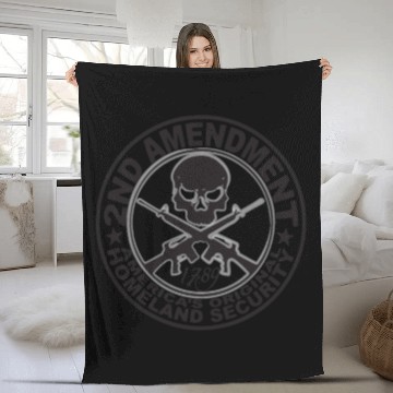 Discover The Second Amendment | Homeland Security Fleece Blankets