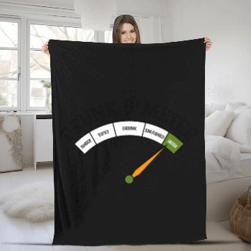 Discover Drunk O Meter Fleece Blankets