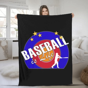 Discover BASEBALL is Life Fleece Blankets