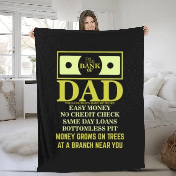 Discover Bank Of Dad Bottomless Pit Loans From Parents Fleece Blankets