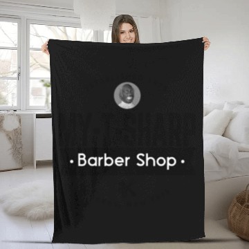 Discover Coming To America | MY-T-SHARP Barber Shop Fleece Blankets