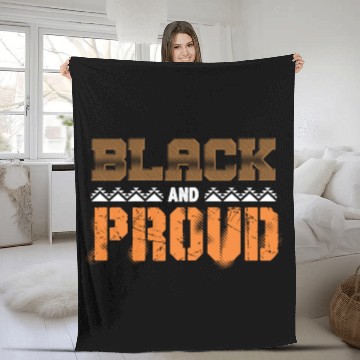Discover Black And Proud Fleece Blankets African Pride Afro Fleece Blankets