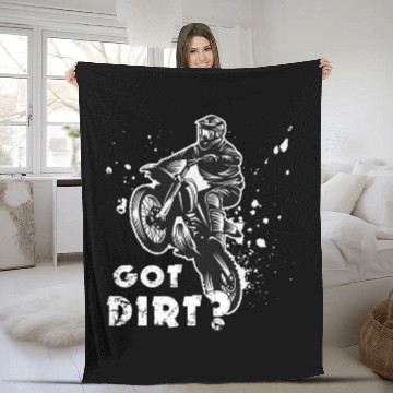 Discover Motocross Dirt Bike Design Got Dirt Fleece Blankets