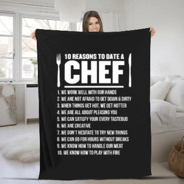Discover 10 Reasons To date A Chef Gift Fleece Blankets