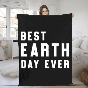 Discover Best Earth Day Ever 50th Anniversary Vintage Teach Fleece Blankets