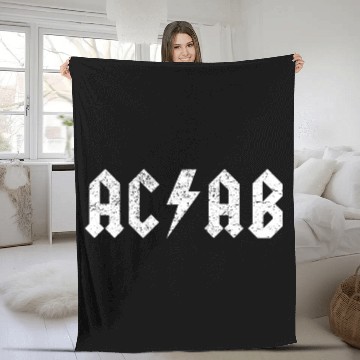 Discover ACAB Punk A.C.A.B. All Cops Antifa Riot Fleece Blankets