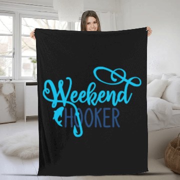 Discover Weekend Hooker Fleece Blankets