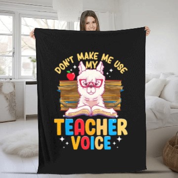 Discover Funny Alpaca Teacher - Teacher Appreciation Gifts Fleece Blankets