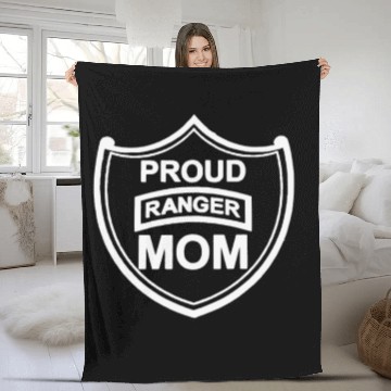 Discover Proud US Army Ranger Mom Fleece Blankets