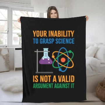 Discover Funny Pro Science Anti Trump Scientific Political Fleece Blankets