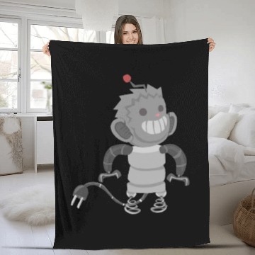 Discover Robot Monkey Fleece Blankets