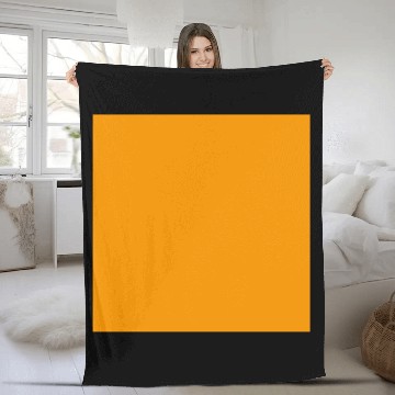 Discover Orange Fleece Blankets
