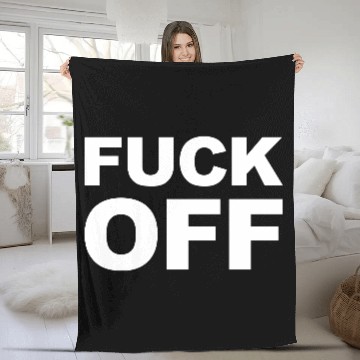 Discover Fuck off alles Kacke face mask Fleece Blankets
