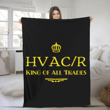 Discover HVAC/R King of All Trades Fleece Blankets